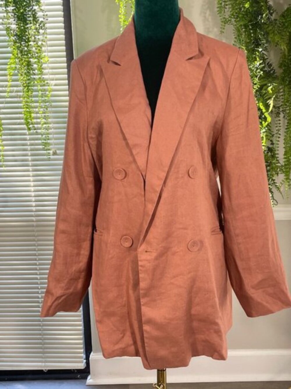 Bardot | Oversized Blazer in Terracotta